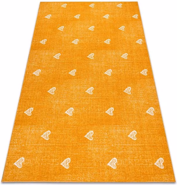 RugsX Kids Motif Rug in Orange, W: 100 cm, L: 150 cm