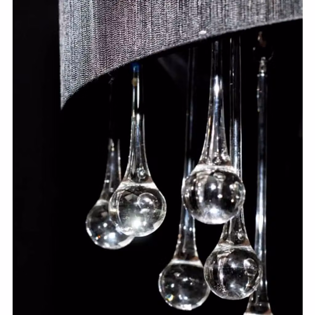 Berkfield Home Black Crystal Chandelier – 2