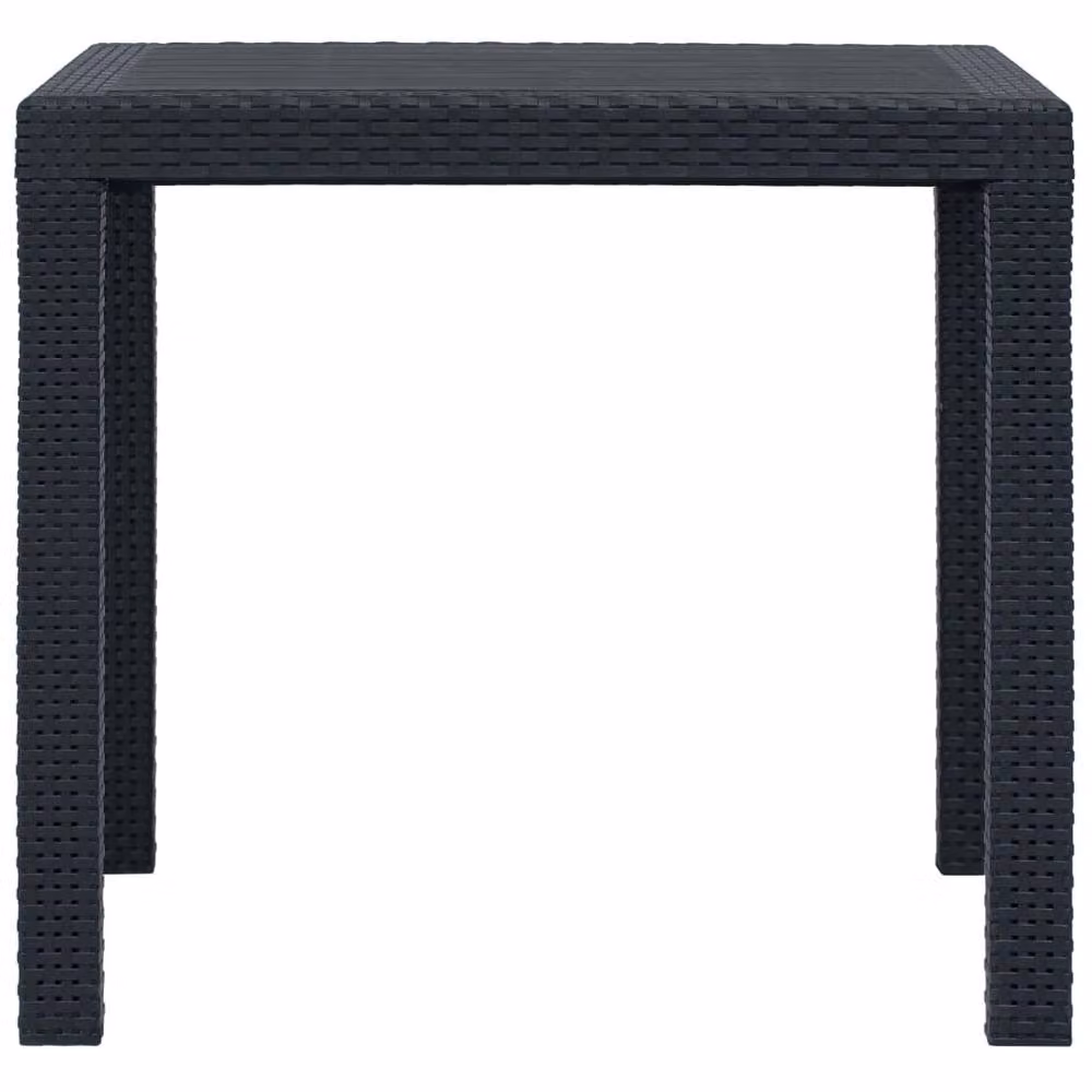 Berkfield Home Square Garden Table in Anthracite and Black, W/D/H: 79 x 79 x 72 cm – 3