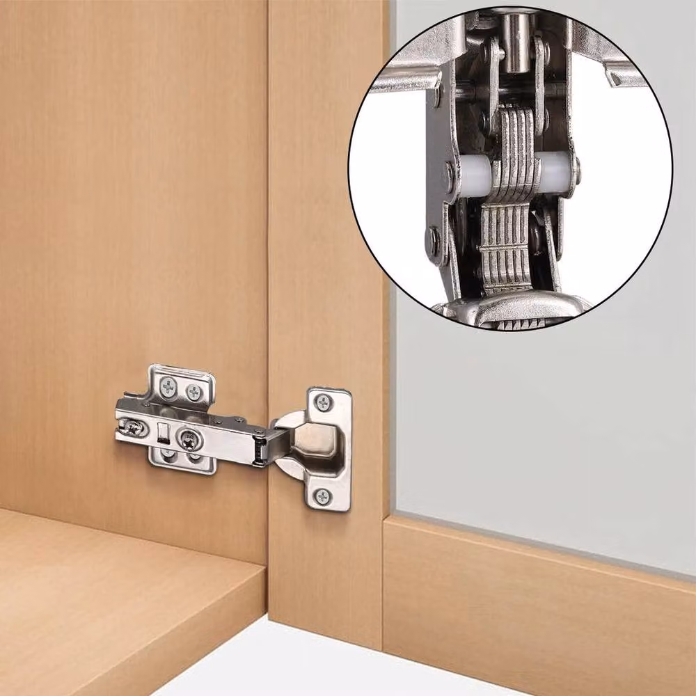 FLAVORA 30-Piece Damped Concealed Steel Kitchen Cabinet and Cupboard Hinges in Silver – 2