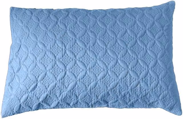 Homescapes Blue Ultrasonic Quilted Embossed Rectangular Cushion Cover