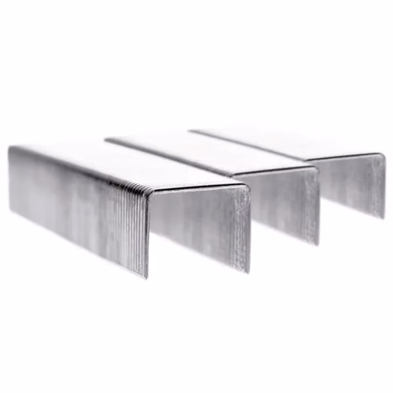 Rapid 140 Series Galvanised Steel Flat Wire Staples in Silver – 2