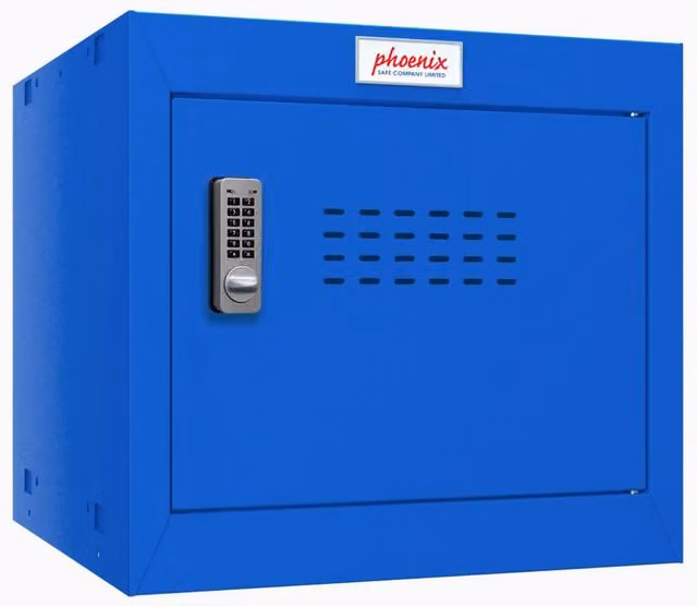 Phoenix Safe Company Blue Cube Locker CL0344BBE with Electronic Lock, W/D/H: 300 x 100 x 300 cm