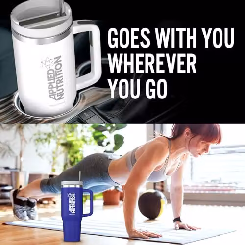 Applied Nutrition Blue Stainless Steel Tumbler Cup, 1.2 l – 4