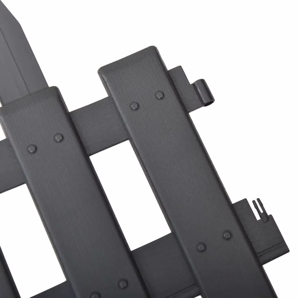 Berkfield Home Lawn Edging, 25 Pieces, Anthracite, 10 m – 3