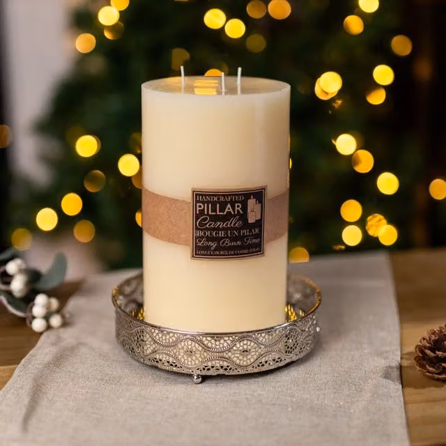 Marco Paul White Pillar Candle