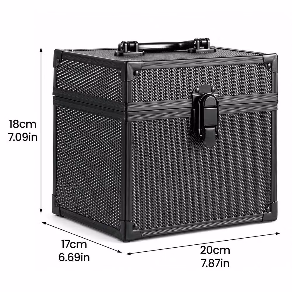 VOGREX Black Aluminum Alloy Graded Sports Trading Card Storage Box – 5