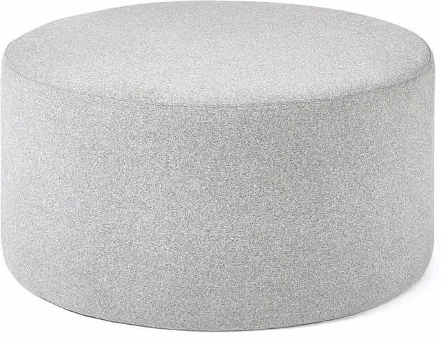 Julian Bowen Seattle Cylindrical Fabric Footstool in Grey