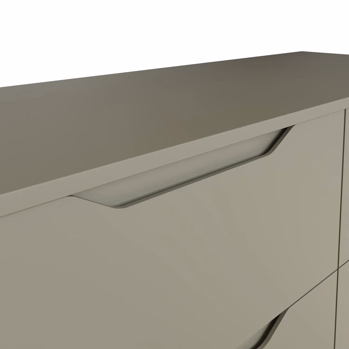 FWStyle Luno 8 Drawer Chest in Green, H 99 cm x W 110 cm x D 40 cm – 3