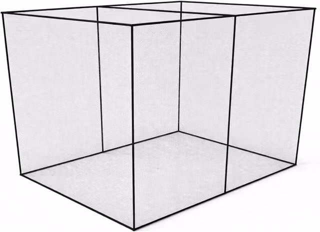 NESTLUNE Black Steel Garden Growing Cage for Fruit and Vegetables, H 200 cm x W 100 cm x D 100 cm