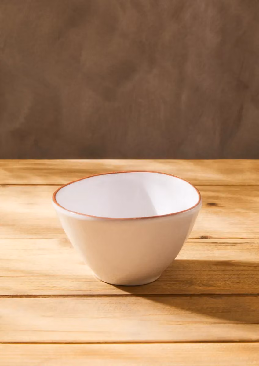 Orsina Calisto Glazed Terracotta Cereal Bowl, White – 3