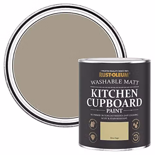 Rust-Oleum Silver Sage Matt Kitchen Cupboard Paint, 750ml