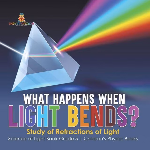 Baby Professor What Happens When Light Bends? Study of Refractions of Light in White and Multicolour