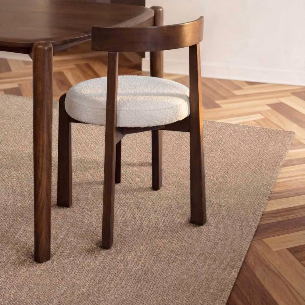 Ted Baker Greenwich Handwoven Wool Round Rug in Beige, Diameter: 160 cm – 3