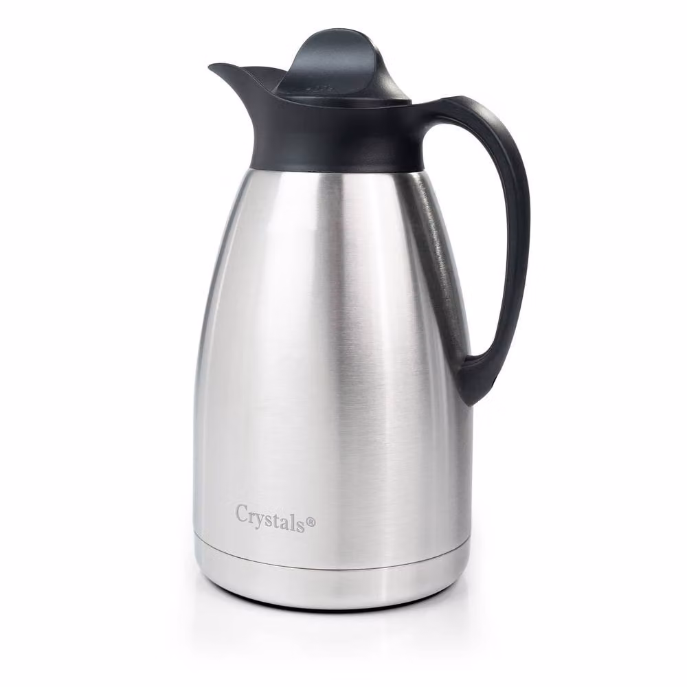 Crystals Stainless Steel Vacuum Flask 2 l Silver Hot and Cold Tea and Coffee Dispenser – 2