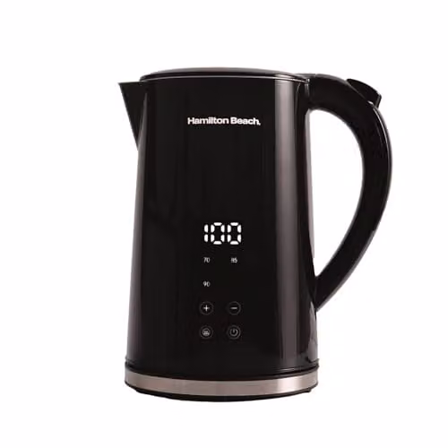 Hamilton Beach FlexiControl Digital Variable Temperature Electric Kettle, 1.7L, Black