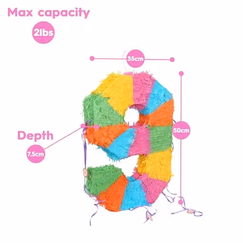 Fax Potato 90th Birthday Piñata Set with Stick and Blindfold in Multicolour – 4