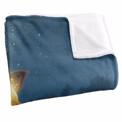 JQ Licensing Jlo Rhino Glowing Horn Silky Touch Super Soft White Fleece Throw Blanket W/D/H: 152 x 127 cm – 2