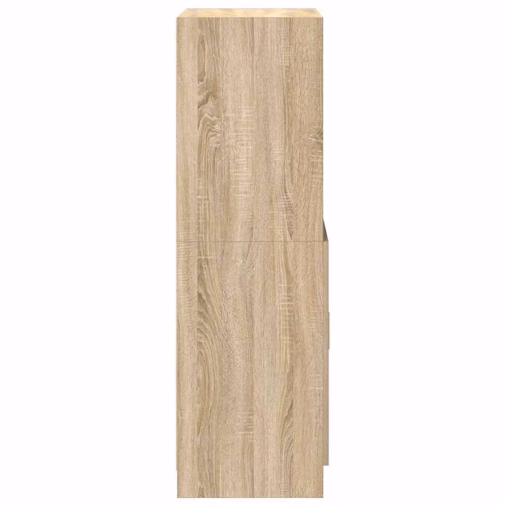 Berkfield Home Kitchen Cabinet in Sonoma Oak, Beige, W/D/H: 57 x 41.5 x 131.5 cm – 3
