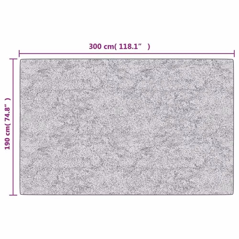 Berkfield Home Washable Round Stone Look Rug in Multicolour and Grey, Diameter: 190 cm