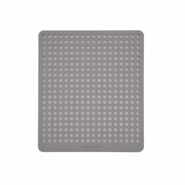 KitchenAid Grey Silicone Square Sink Mat