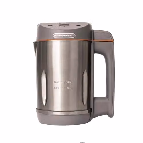 Hamilton Beach 3-in-1 Soup Maker, Smoothie Blender and Jam Maker with Digital Display, 1.6L, Grey HBSM003G