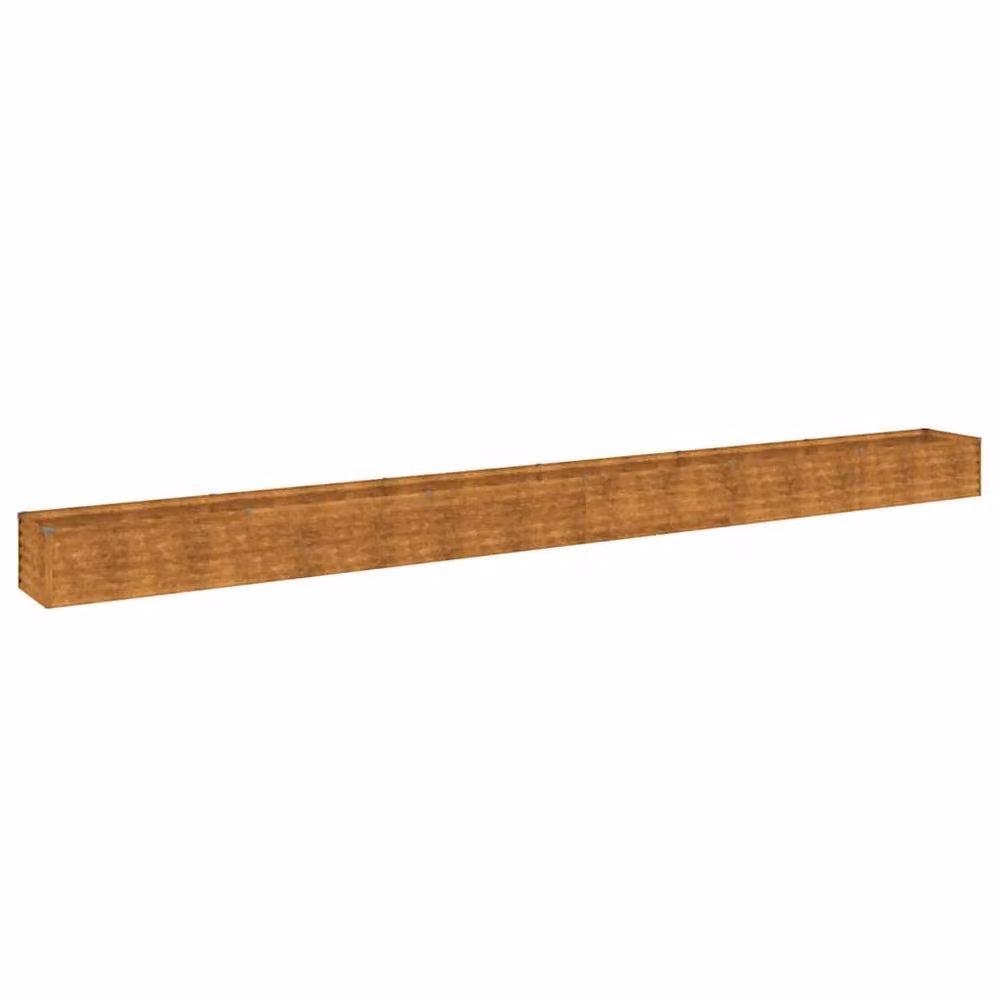 Berkfield Home Garden Raised Bed in Brown Corten Steel, W: 580 cm, D: 50 cm, H: 36 cm – 2