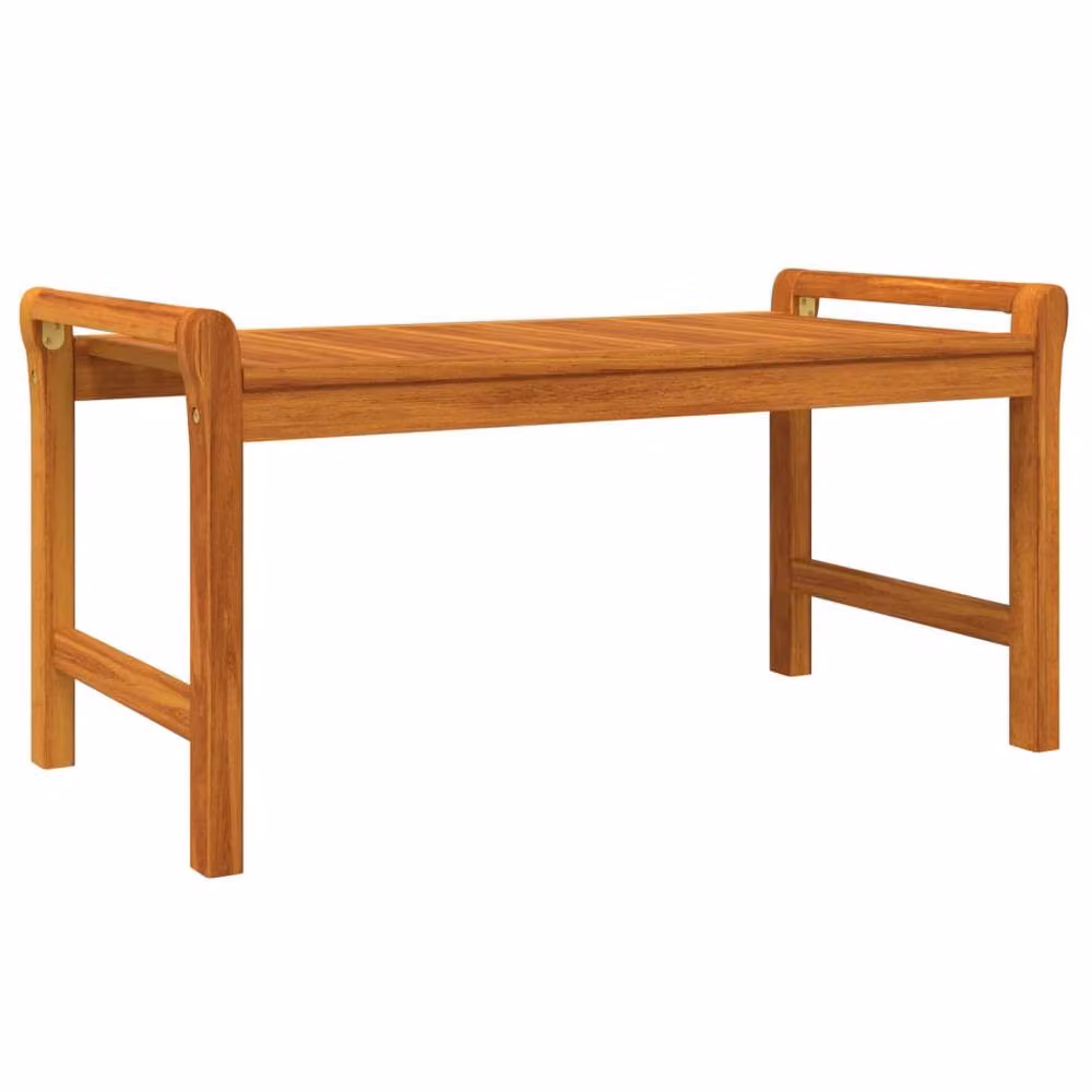 Berkfield Home Beautiful Rectangular Coffee Table in Brown Oiled Acacia Wood W/D/H: 100 x 50 x 50 cm – 3