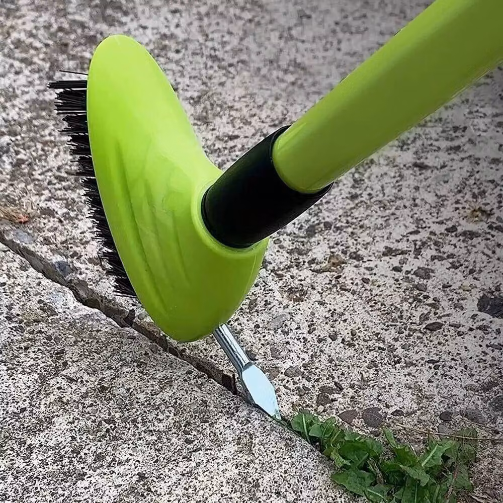 EONLION 3 in 1 Telescopic Garden Wire Brush for Weed and Moss Removal, Green – 3