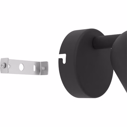 Loops Black LED Ceiling Spotlight with GU10 Fitting and Glass Cylinder Design – 3
