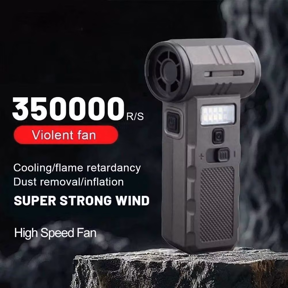 SPETLEK Mini Violent Turbo Fan Rechargeable 350000 RPM Air Blower in Black – 3