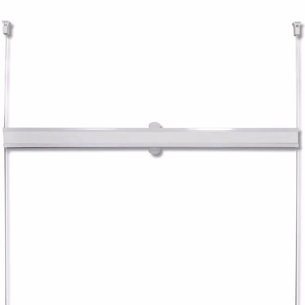 Berkfield Home White Single Pleat Polyester Plisse Blind W: 40 cm, H: 100 cm – 2