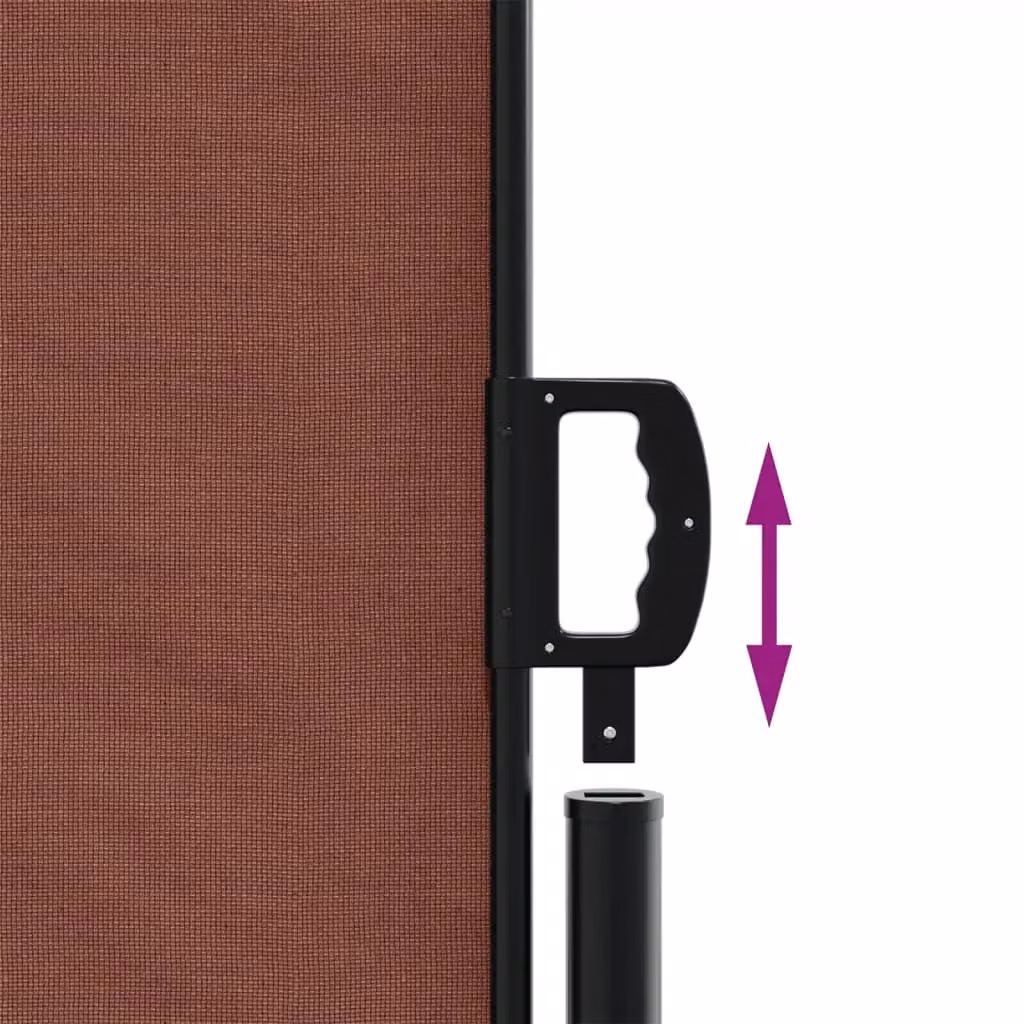 Berkfield Home Retractable Side Awning in Brown, W/D/H: 600 x 160 cm – 3