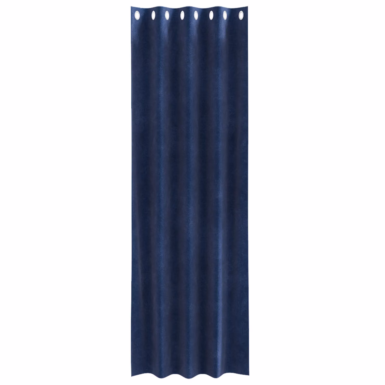 Berkfield Home Dark Blue Velvet Blackout Curtains with Eyelets, 2 Pack, W: 140 cm, H: 225 cm – 2