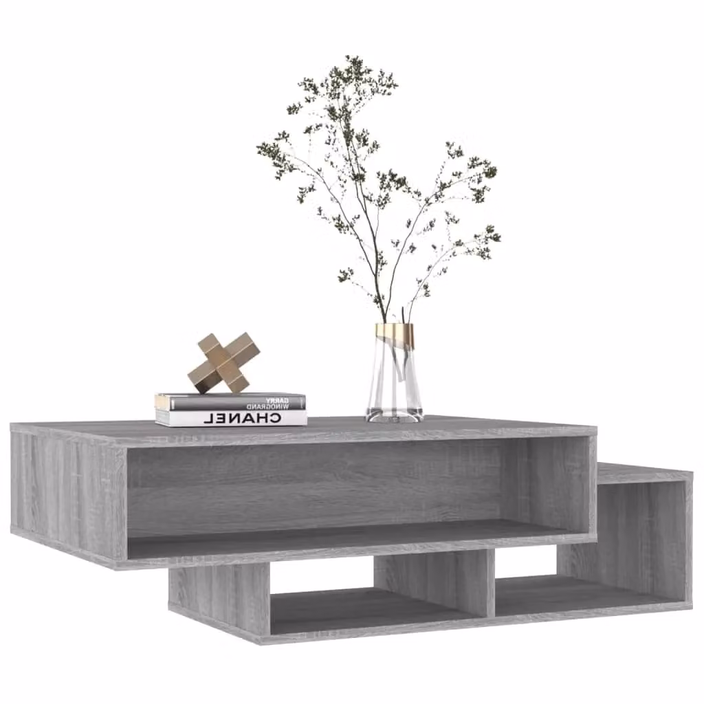 Berkfield Home Grey Sonoma Coffee Table, W/D/H: 105 x 55 x 32 cm – 3