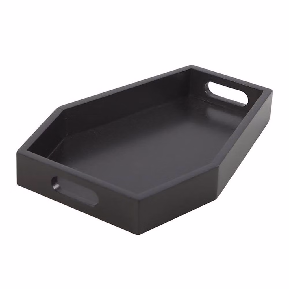 Uniqueful Plain Black Coffin Trinket Tray – 2