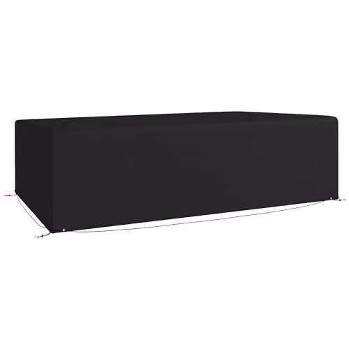 Outsunny Water-Repellent Black Oxford Fabric Garden Sofa Cover, W: 245 cm, D: 165 cm, H: 66 cm
