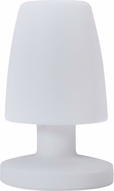 ValueLights Daomu White LED Outdoor Lantern with Rechargeable Battery and RGB Effect