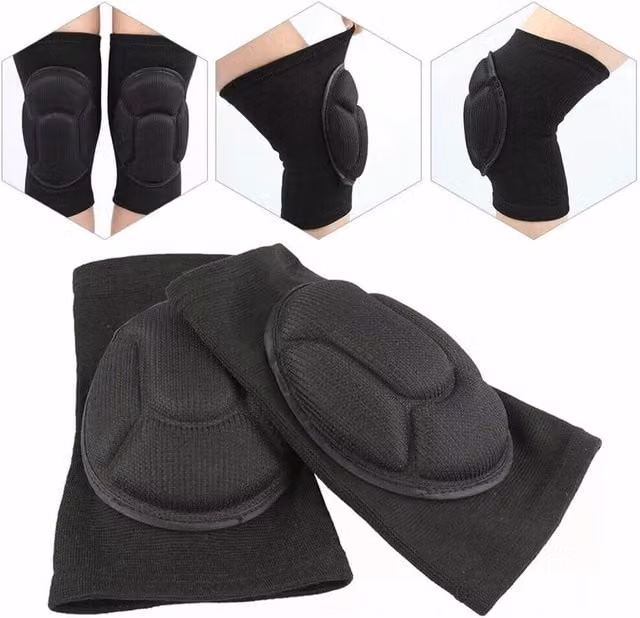 NESTLUNE Professional Comfort Construction Knee Pads, Black, Size 10, 1 Pair