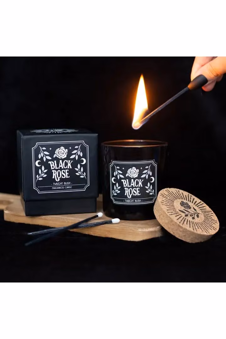 KDMD Black Rose Twilight Blush Candle in Black – 3