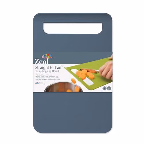 Zeal Straight to Pan Rectangular Chopping Board in Blue – 3