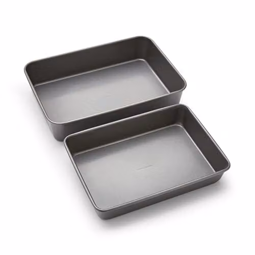 Morphy Richards Grey Non-Stick Carbon Steel Rectangular Roasting Dish Set