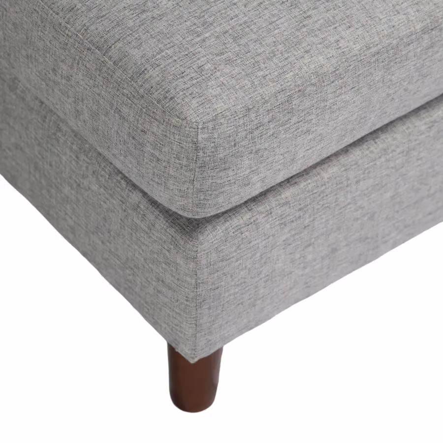 Home Garden Direct Pisa Small 3 Seater Corner Sofa with Reversible Chaise in Grey Soft Woven Fabric – 5