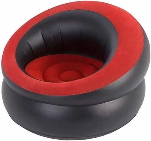 MantraRaj Red Single Inflatable Sofa Chair for Indoor and Outdoor Use, W/D/H: 80 x 47 x 80 cm