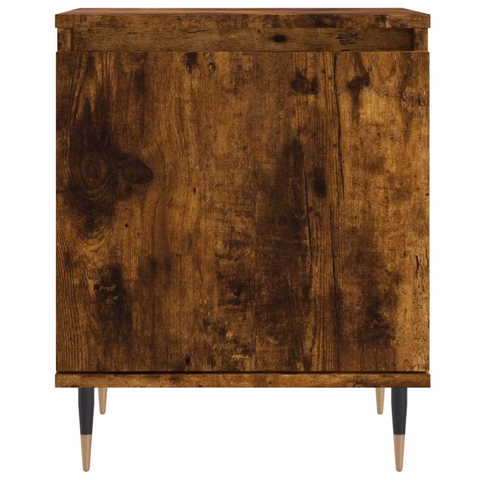 Berkfield Home Elegant Bedside Cabinets, 2 Piece Set in Smoked Oak Brown, W/D/H: 40 x 30 x 50 cm – 4