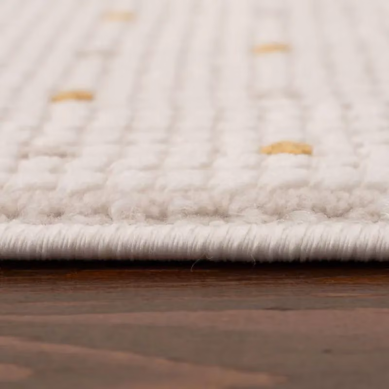 THE RUGS Carmel Modern Gold Dotted Area Rug, W: 120 cm, L: 170 cm – 3