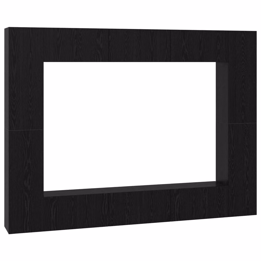 Berkfield Home Modern TV Cabinet with Shelf in Black Oak, W/D/H: 30.5 x 30 x 90 cm – 2