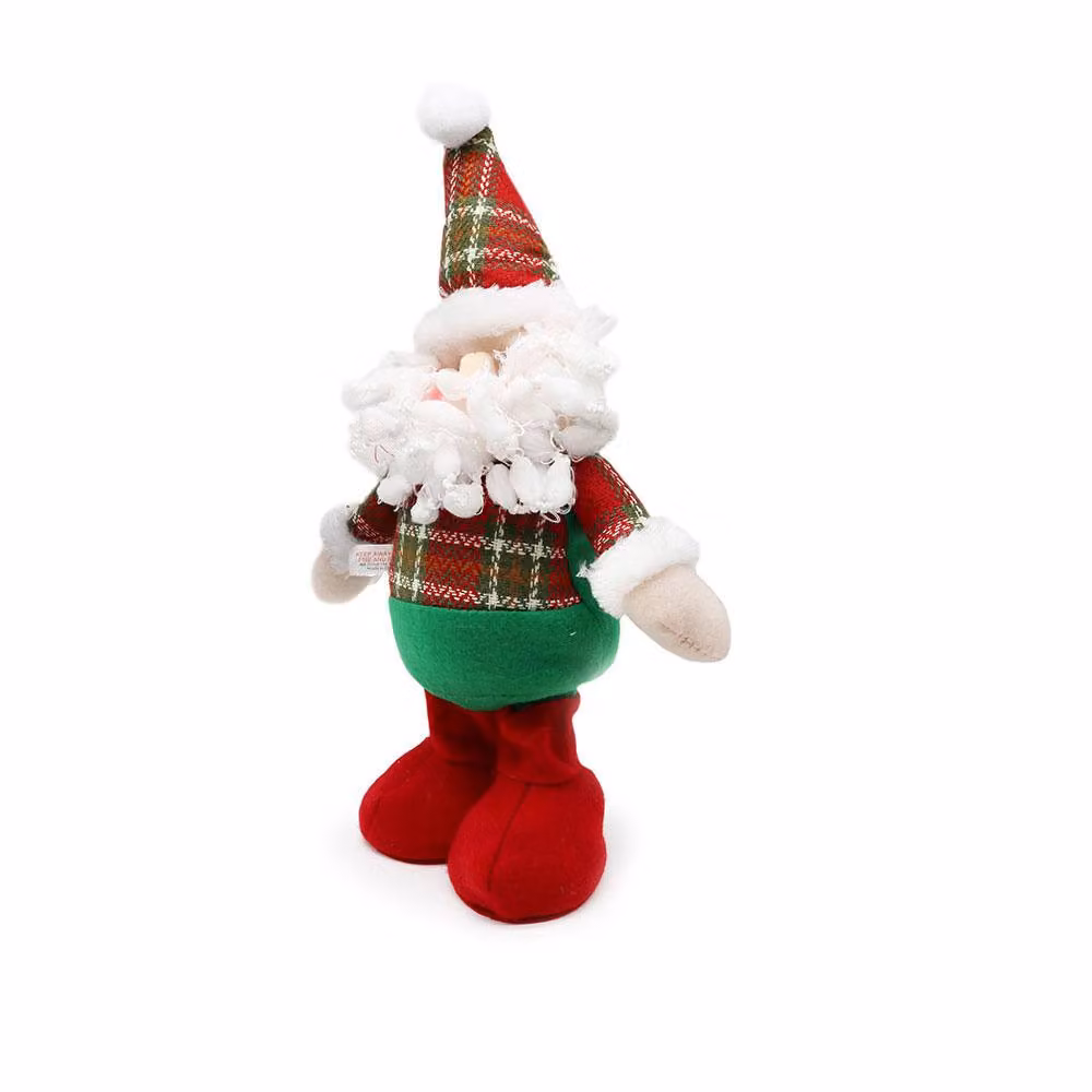 Voltico Classic Green and Multicolour Extendable Christmas Santa Standing Tabletop Decoration, Height: 45 cm – 2
