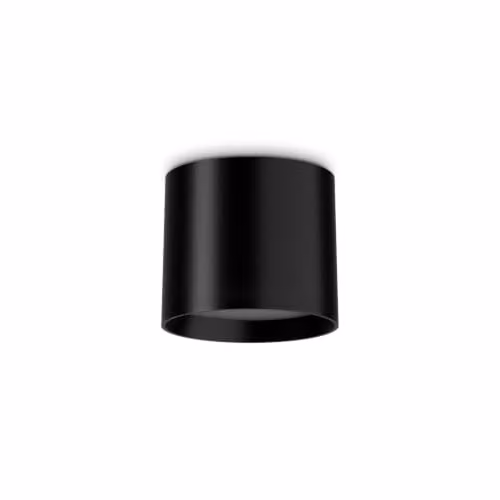 Ideal Lux Spike LED Surface Mounted Downlight in Black, 3000K Warm White