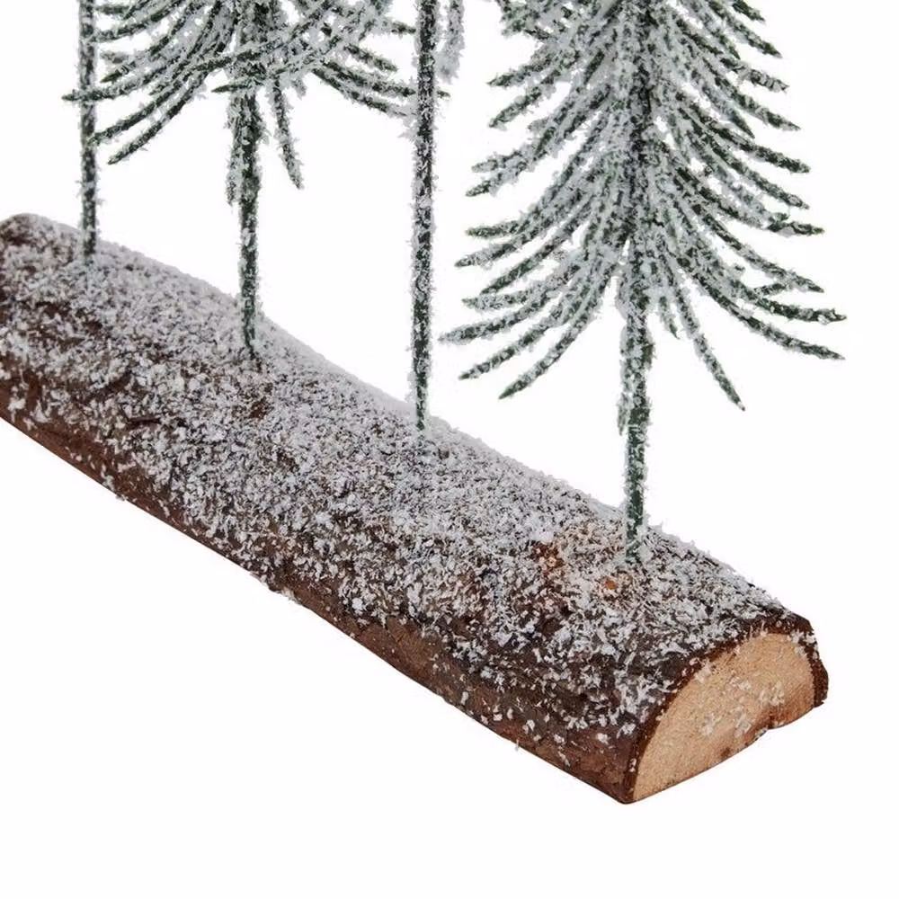 Lemon Pavilion Small Snowy Spindle Tree Decor in Brown and White, W18 x H25 cm – 2